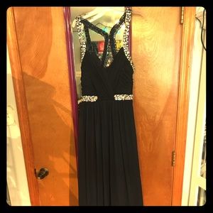 Navy blue prom dress